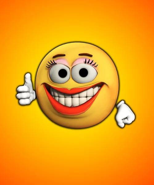 Thumbs Up With Smiles — Stock Photo, Image