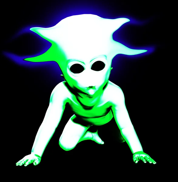 Bebê alienígena — Fotografia de Stock