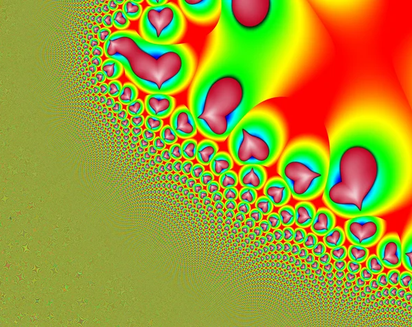 Corazones fractales —  Fotos de Stock