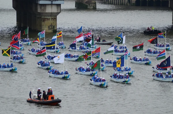 The Diamond Jubilee Pageant To Mark The Queens Diamond Jubilee 3 — Stock Photo, Image