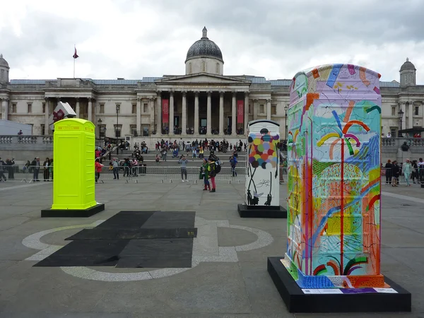 BT Artboxes In Londons Trafalgar Square 19 giugno 2012 — Foto Stock