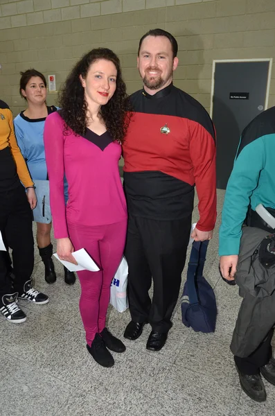 Costumed at destination Star Trek in London Docklands October 20th — Stock Photo, Image