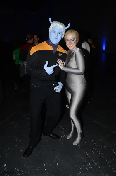 Costumed at destination Star Trek in London Docklands October 20th — Stock Photo, Image