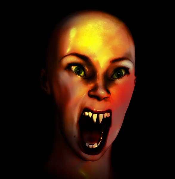 Вамп scream — стокове фото