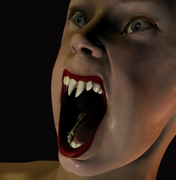 Vamp scream — Stock Photo, Image