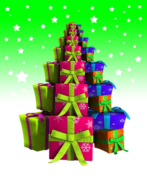 Presents Christmas Tree — Stock Photo, Image