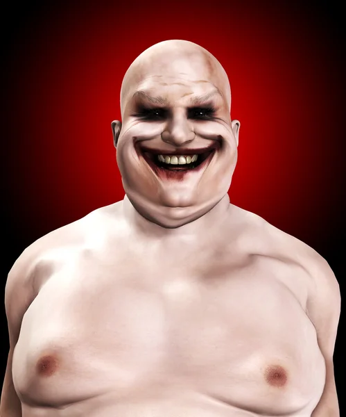 Fat Horrible Clown — Stock Photo, Image