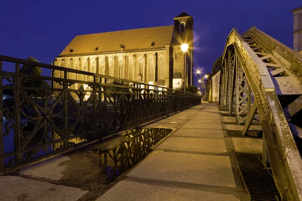 Wroclaw - Mlynski Bridge — Stock Photo, Image