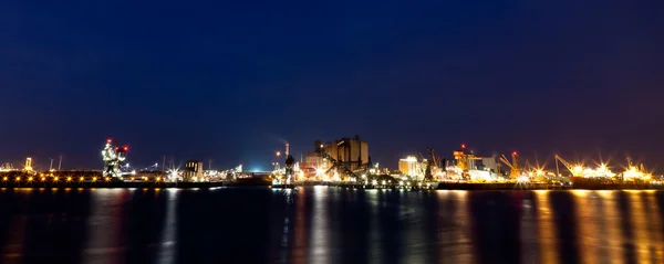 Docks at night — Stock Photo, Image