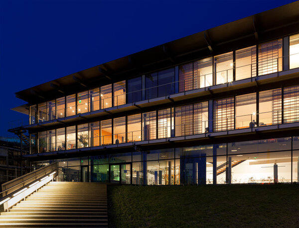 Office building by night