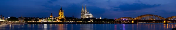 Cologne Rhine River Panorama — Stock Photo, Image