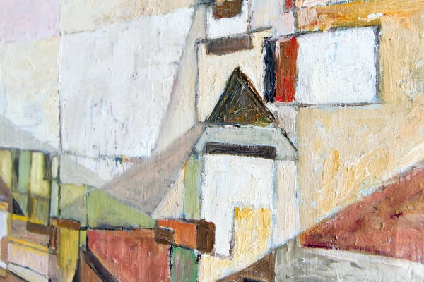 Sacral architecture (oil painting in focus) — Stock Photo, Image