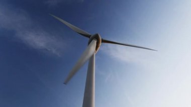 Rüzgar Türbini akşam tarafından 4