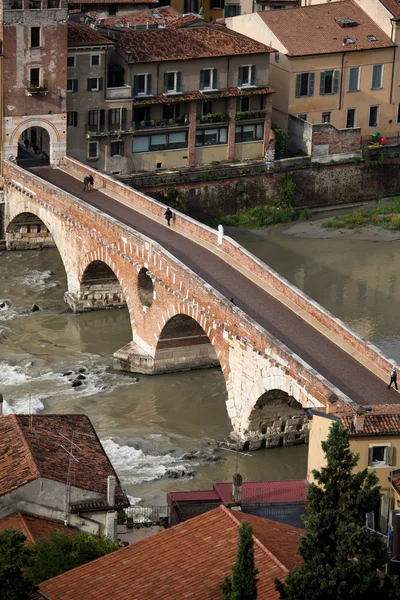 Vista sul fiume Adige a Verona — Foto Stock