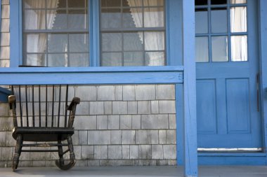 Porch with a chair clipart