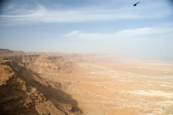 Blick auf die Wüste von Masada aus — Stockfoto