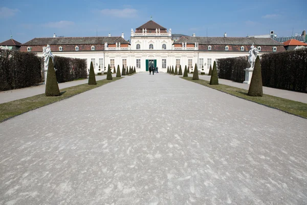 Θέα από το παλάτι belvedere άνω — Φωτογραφία Αρχείου