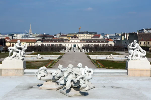 Upper belvedere Sarayı'ndan görüntüleyin — Stok fotoğraf