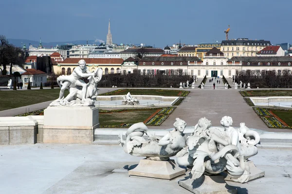 Vista do Palácio Belvedere superior — Fotografia de Stock