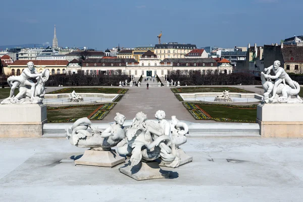 View from the upper Belvedere Palace — Stock Photo, Image