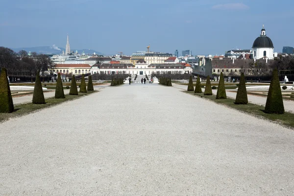 Vista desde el Palacio Superior del Belvedere — Foto de Stock