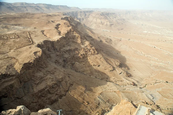 Blick auf die Wüste von Masada aus — Stockfoto