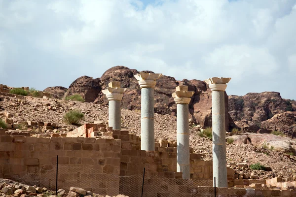 Blauwe kapel Complex in Petra — Stockfoto