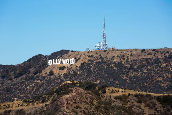 Hollywood Znak Widziany Obserwatorium — Zdjęcie stockowe