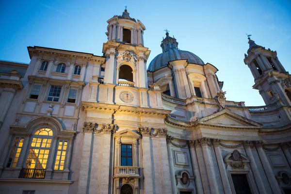 Igreja na Piazza Navona — Fotografia de Stock