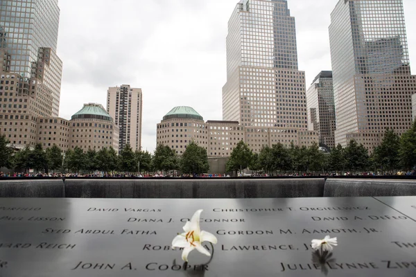 Mémorial au World Trade Center Ground Zero New York Images De Stock Libres De Droits