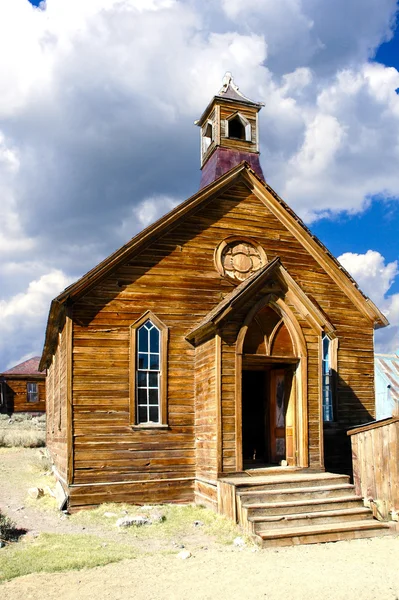 Εκκλησία στο bodie μέλος ιστορικό πάρκο, Καλιφόρνια — Φωτογραφία Αρχείου
