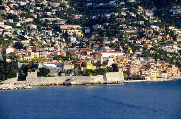 De kleurrijke stad van villefranche, Frankrijk — Stockfoto