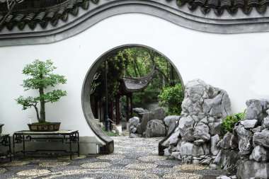 hong Kong Çin bahçe daire girişi