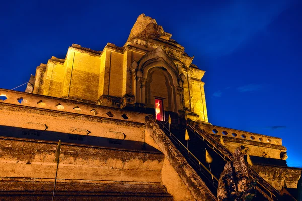 Ναός Chedi Luang στο Τσιάνγκ Μάι της Ταϊλάνδης — Φωτογραφία Αρχείου