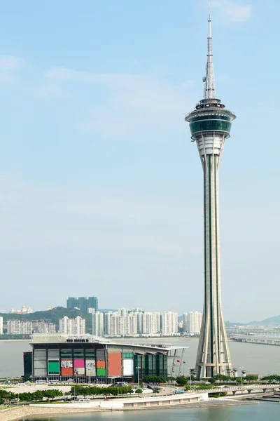 Convenção da Torre de Macau e ponte Sai Van — Fotografia de Stock