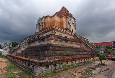 WAT jedi luang Tapınağı chiang mai, Tayland'ın turistik attra