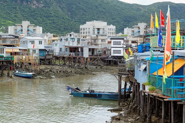 在香港大澳渔村 — 图库照片