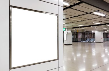 boş billboard reklam için