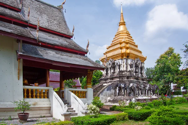 Starożytnej świątyni, świątyni wat chiang man w chiang mai, Tajlandia. — Zdjęcie stockowe