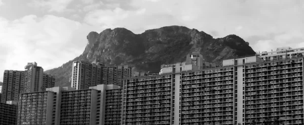 Hong Kong Housing landscape under Lion Rock — Stock Photo, Image