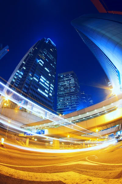 Cidade colorida noite — Fotografia de Stock