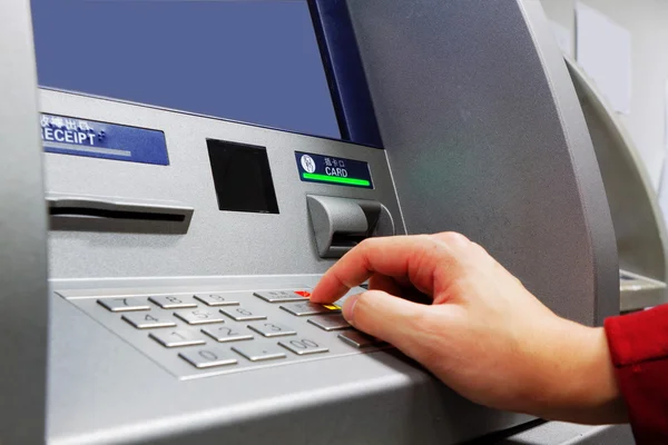 Atm epp-Tastatur drücken — Stockfoto