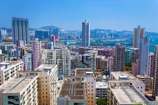 Hong Kong edifício lotado — Fotografia de Stock