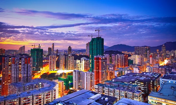 Stadt Innenstadt hong kong — Stockfoto