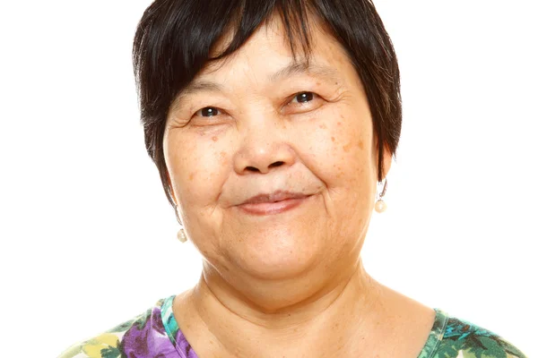 Happy Senior Asian Woman — Stock Photo, Image