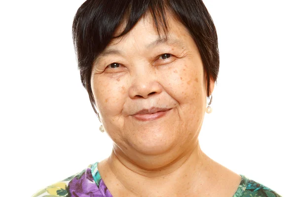 Happy Senior Asian Woman — Stock Photo, Image