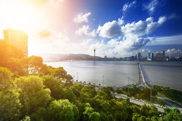 Pôr do sol de Macau — Fotografia de Stock