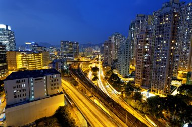 Kentsel şehir merkezinde hong kong