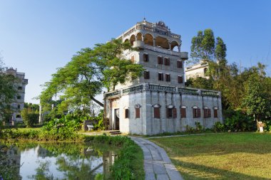Çin'de köy ve Kaiping diaolou