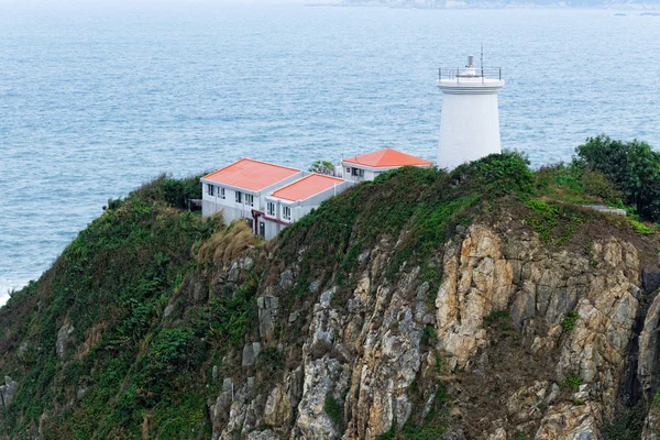 White small lighthouse. Hong Kong — Stock Photo, Image